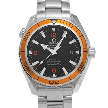 オメガ シーマスター プラネットオーシャン 600 コーアクシャル 2209.50 ブラック メンズ 時計 【中古】【wristwatch】
