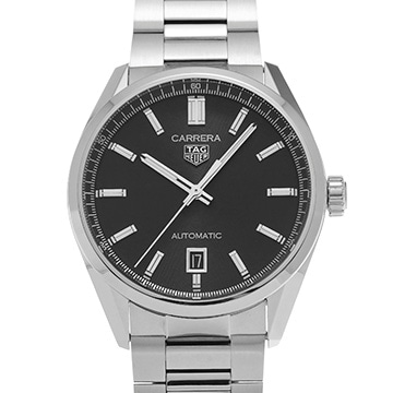 タグ ホイヤー カレラ キャリバー5 WBN2110.BA0639 ブラック メンズ 時計 【中古】【wristwatch】