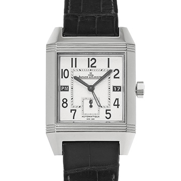 ジャガー ルクルト レベルソ スクアドラ ホームタイム Q7008420 シルバー メンズ 時計 【中古】【wristwatch】