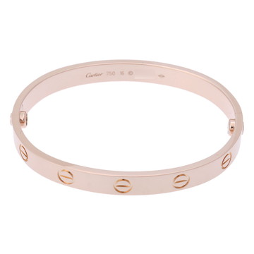 カルティエ ラブブレスレット #16 新型 ゴールド N6726317 K18ピンクゴールド PG レディース ジュエリー 【中古】【jewelry】