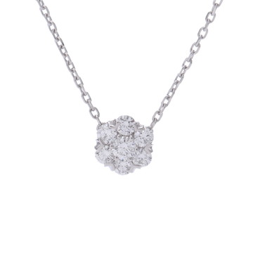 ヴァン クリーフ&アーペル フルーレット ネックレス シルバー K18ホワイトゴールド WG レディース ジュエリー 【中古】【jewelry】
