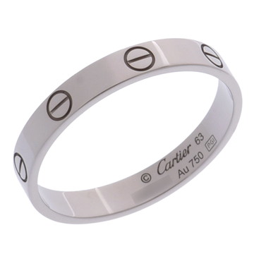 カルティエ ミニラブリング #63 シルバー CRB4085163 K18ホワイトゴールド WG レディース ジュエリー 【中古】【jewelry】