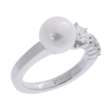 ミキモト リュミエール ペルル リング シルバー PR01530 Pt950プラチナ/アコヤ真珠 レディース ジュエリー 【中古】【jewelry】