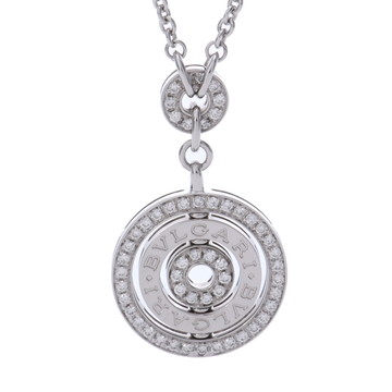 ブルガリ アストラーレチェルキ ネックレス フルパヴェ シルバー 336474 K18ホワイトゴールド WG レディース ジュエリー 【中古】【jewelry】