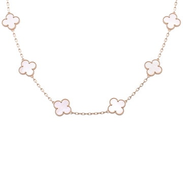 ヴァン クリーフ&アーペル ヴィンテージアルハンブラ ネックレス 10P ゴールド VCARA42800 K18イエローゴールド YG レディース ジュエリー 【中古】【jewelry】