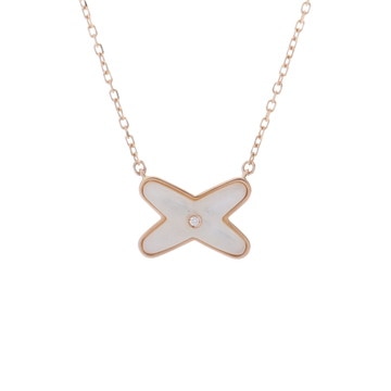 ショーメ ジュドゥリアン ネックレス 1PD ゴールド 082930-000 K18ピンクゴールド PG レディース ジュエリー 【中古】【jewelry】