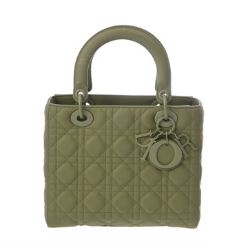 ディオール カナージュ LADY DIORバッグ ミディアム  グリーン M0565OLOI_M989 ラムスキン レディース バッグ 【中古】【bag】
