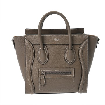 セリーヌ ラゲージ ナノ 2WAY スリ 189243DRU.09SO ドラムドカーフ レディース バッグ 【中古】【bag】