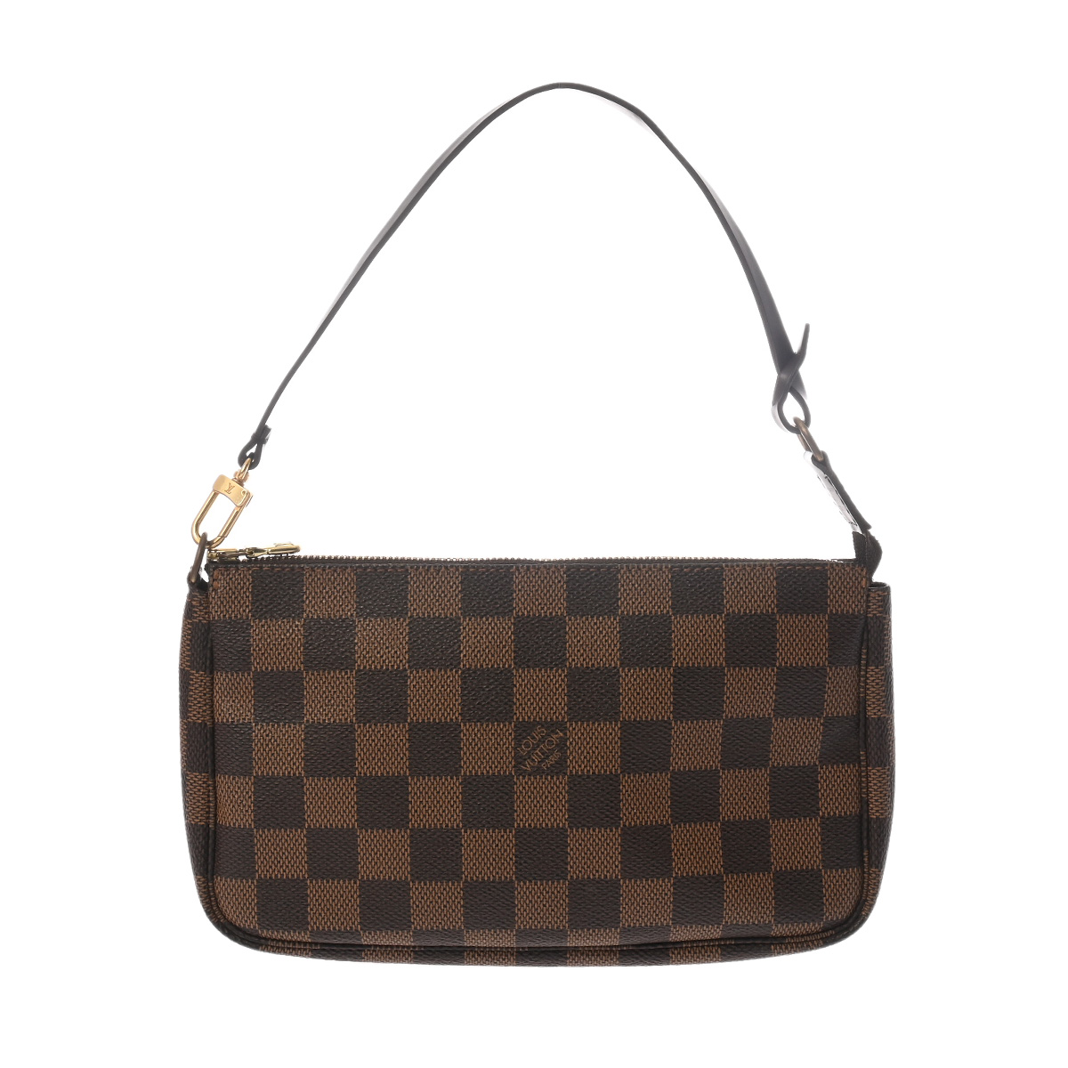 ルイ ヴィトン ダミエ ポシェットアクセソワール ブラウン N51985 ダミエキャンバス レディース 【中古】【bag】