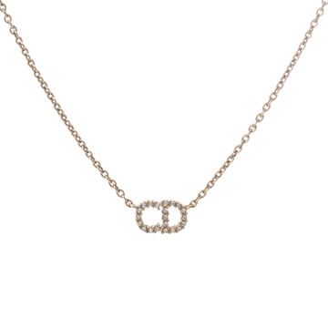 ディオール CLAIR D LUNE ネックレス ゴールド/ホワイト N1033CDLCY_D301 メタル/クリスタル レディース ジュエリー 【中古】【jewelry】
