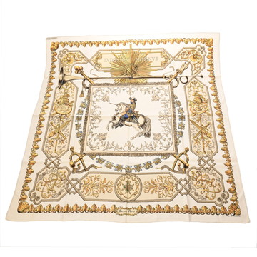 エルメス カレ 90 LVDOVICVS MAGNVS マルチカラー シルク100％ レディース 【中古】【other】