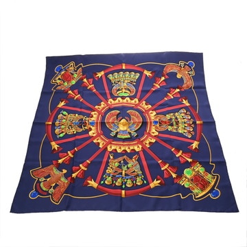 エルメス カレ 90 CATY マルチカラー シルク100％ レディース 【中古】【other】