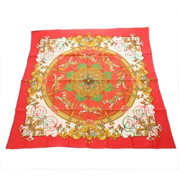 エルメス カレ 90 LUNA PARK マルチカラー シルク100％ レディース 【中古】【other】