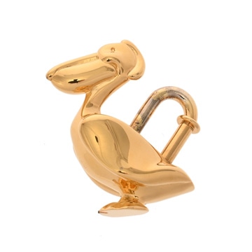 エルメス カデナ ペリカン 1992年限定 ゴールド メタル ユニセックス 【中古】【other】