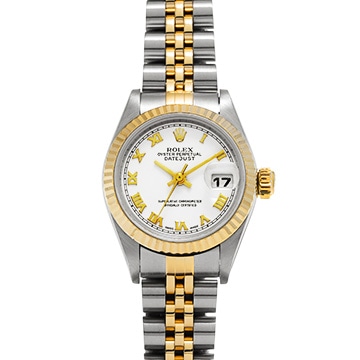 ロレックス デイトジャスト 79173 ホワイト レディース 時計 【中古】【wristwatch】