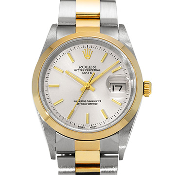 ロレックス オイスターパーペチュアル デイト 15203 グレー メンズ 時計 【中古】【wristwatch】