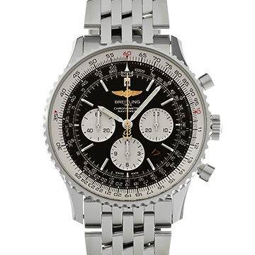 ブライトリング ナビタイマー B01 クロノグラフ 46 DC-3 リミテッドエディション AB01291A/BD09 ブラック/シルバー メンズ 時計 【中古】【wristwatch】