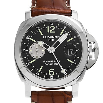 パネライ ルミノール GMT PAM00088 ブラック/シルバー メンズ 時計 【中古】【wristwatch】