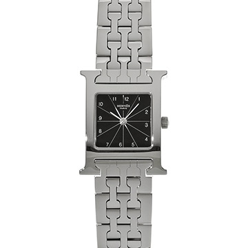 エルメス Hウォッチ HH1.210 ブラック レディース 時計 【中古】【wristwatch】