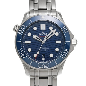 オメガ シーマスター ダイバー300 コーアクシャル マスタークロノメーター 210.30.42.20.03.001 ブルー メンズ 時計 【中古】【wristwatch】