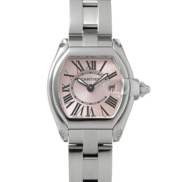 カルティエ ロードスター SM W62017V3 ピンク レディース 時計 【中古】【wristwatch】