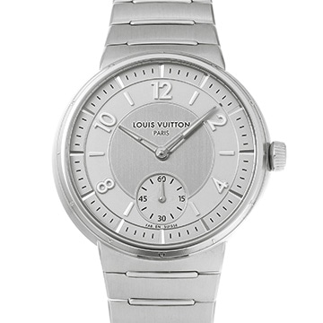 ルイ ヴィトン タンブール オトマティック W1ST10 グレー ユニセックス 時計 【中古】【wristwatch】