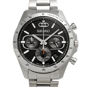 セイコー ワイルドスピード　コラボ　クォーツ 8T63-02S0 ブラック メンズ 時計 【中古】【wristwatch】