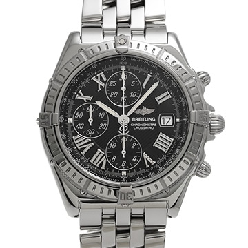 ブライトリング クロスウィンド A13355 ブルー メンズ 時計 【中古】【wristwatch】