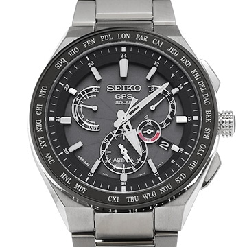 セイコー アストロン エグゼクティブライン 8Xシリーズ デュアルタイム SBXB123 ブラック メンズ 時計 【中古】【wristwatch】