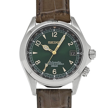 セイコー メカニカル アルピニスト SARB017 グリーン メンズ 時計 【中古】【wristwatch】