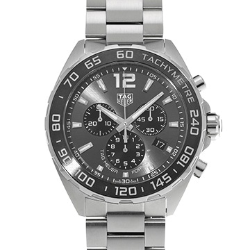 タグ ホイヤー フォーミュラ1 クォーツ クロノグラフ CAZ1011.BA0842 グレー/ブラック メンズ 時計 【中古】【wristwatch】