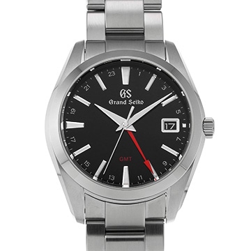 グランドセイコー ヘリテージコレクション クォーツ GMT SBGN013 ブラック メンズ 時計 【中古】【wristwatch】