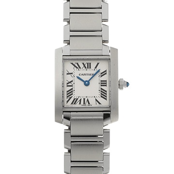 カルティエ タンクフランセーズ SM　 W51008Q3 シルバー レディース 時計 【中古】【wristwatch】