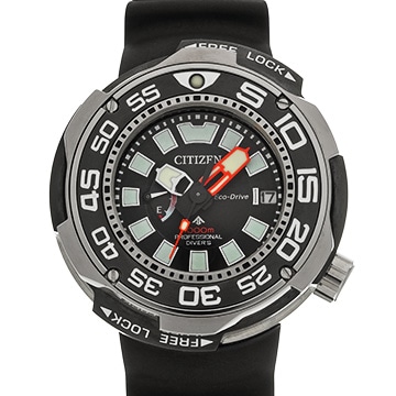 シチズン マリン エコドライブ プロマスター J210-T023100 ブラック メンズ 時計 【中古】【wristwatch】