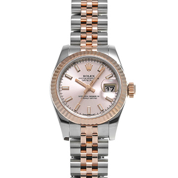 ロレックス デイトジャスト 179171 ピンク レディース 時計 【中古】【wristwatch】