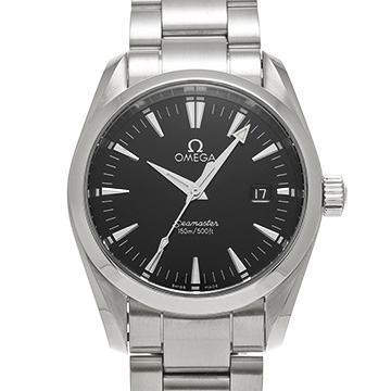 オメガ シーマスター アクアテラ クォーツ 2518.50 ブラック メンズ 時計 【中古】【wristwatch】
