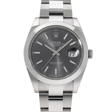 ロレックス デイトジャスト 41 126300 スレートグレー メンズ 時計 【中古】【wristwatch】