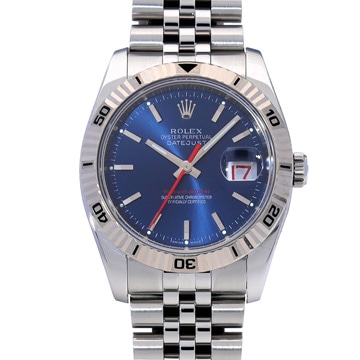 ロレックス デイトジャスト ターノグラフ 116264 ブルー メンズ 時計 【中古】【wristwatch】