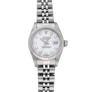 ロレックス デイトジャスト 79174G ホワイト/ダイヤモンド レディース 時計 【中古】【wristwatch】