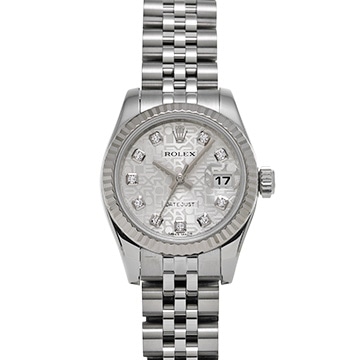 ロレックス デイトジャスト 179174G シルバーコンピュータ/ダイヤモンド レディース 時計 【中古】【wristwatch】