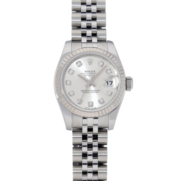ロレックス デイトジャスト 179174G シルバー/ダイヤモンド レディース 時計 【中古】【wristwatch】