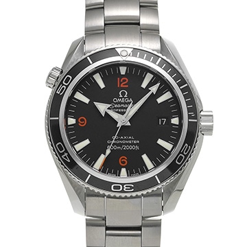 オメガ シーマスター プラネットオーシャン 600 コーアクシャル 2201.51 ブラック メンズ 時計 【中古】【wristwatch】