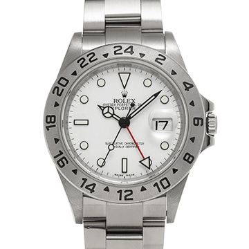 ロレックス エクスプローラーII 16570 ホワイト メンズ 時計 【中古】【wristwatch】