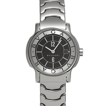 ブルガリ ソロテンポ ST29S ブラック ユニセックス 時計 【中古】【wristwatch】