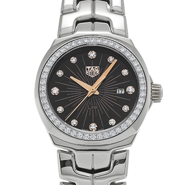 タグ ホイヤー リンク WBC131G.BA0649 ブラック/ダイヤモンド レディース 時計 【中古】【wristwatch】