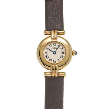 カルティエ マスト コリゼ ヴェルメイユ SM 590002 アイボリー レディース 時計 【中古】【wristwatch】