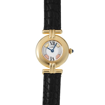 カルティエ マスト コリゼ  ヴェルメイユ SM W1006654 ホワイト レディース 時計 【中古】【wristwatch】