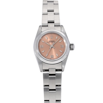 ロレックス オイスターパーペチュアル 67180 ピンク レディース 時計 【中古】【wristwatch】