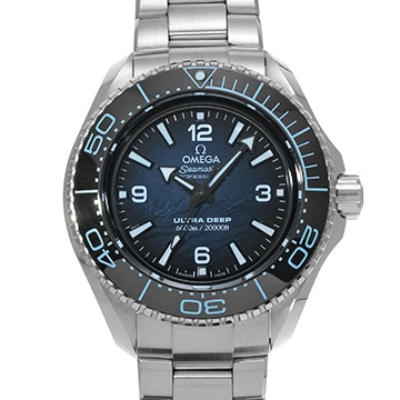 オメガ シーマスター プラネットオーシャン 6000 コーアクシャル マスタークロノメーター ウルトラディープ 215.30.46.21.03.002 ブルー メンズ 時計 【中古】【wristwatch】