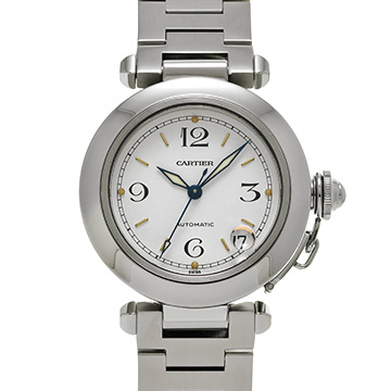 カルティエ パシャC W31015M7 ホワイト ユニセックス 時計 【中古】【wristwatch】